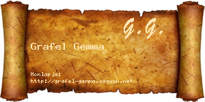 Grafel Gemma névjegykártya